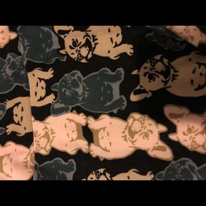 LulaRoe French bulldog leggings TC Plus size